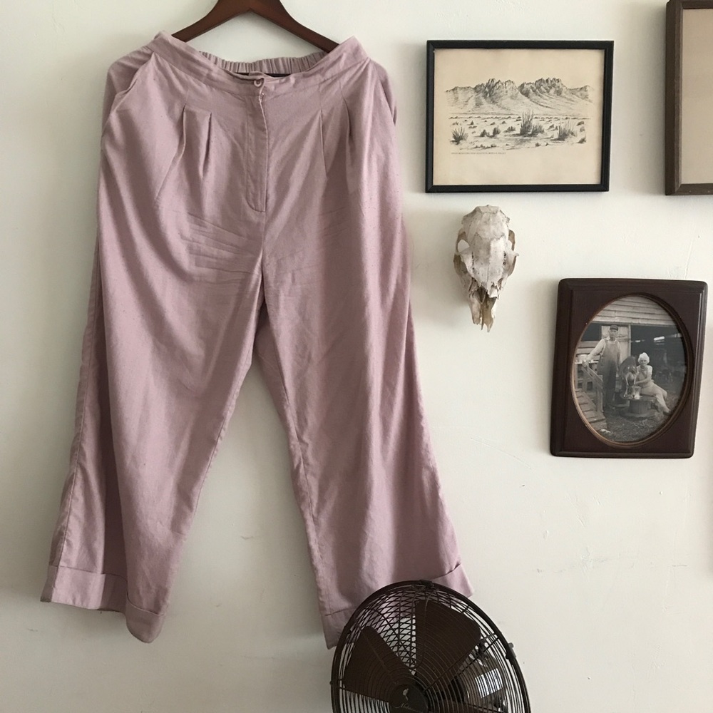 Ali Golden Front Pleat Lavender Pant